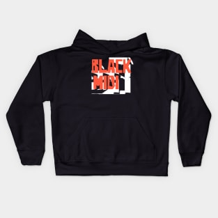 b l a c k  m i d i Kids Hoodie